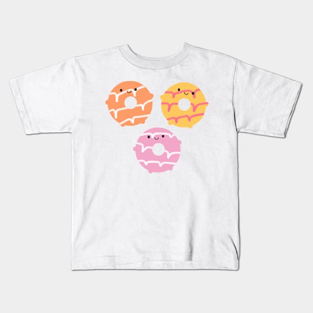 Kawaii Party Rings Biscuits Kids T-Shirt by marcelinesmith